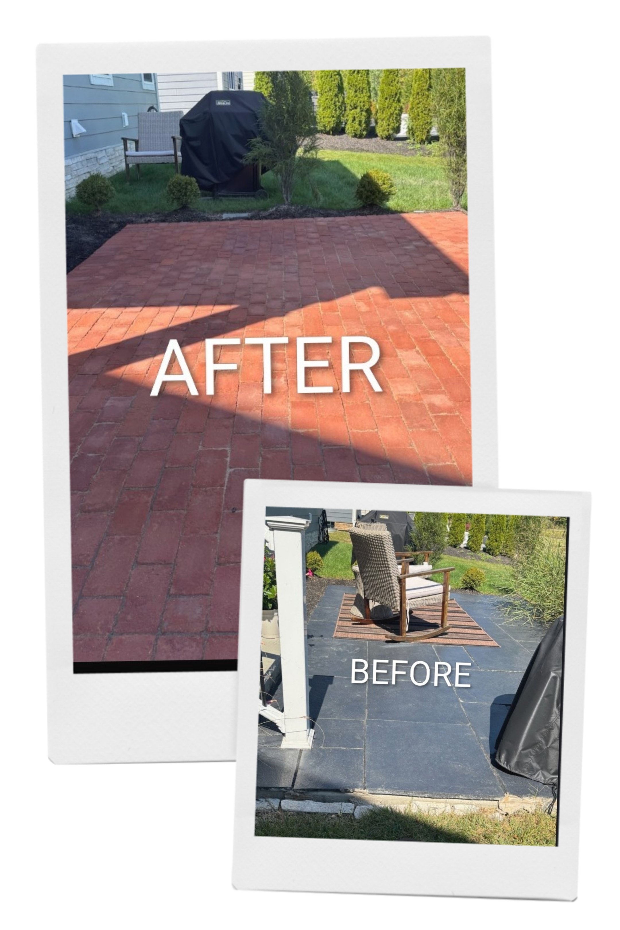 Patio project collage by Mark Monnette Masonry